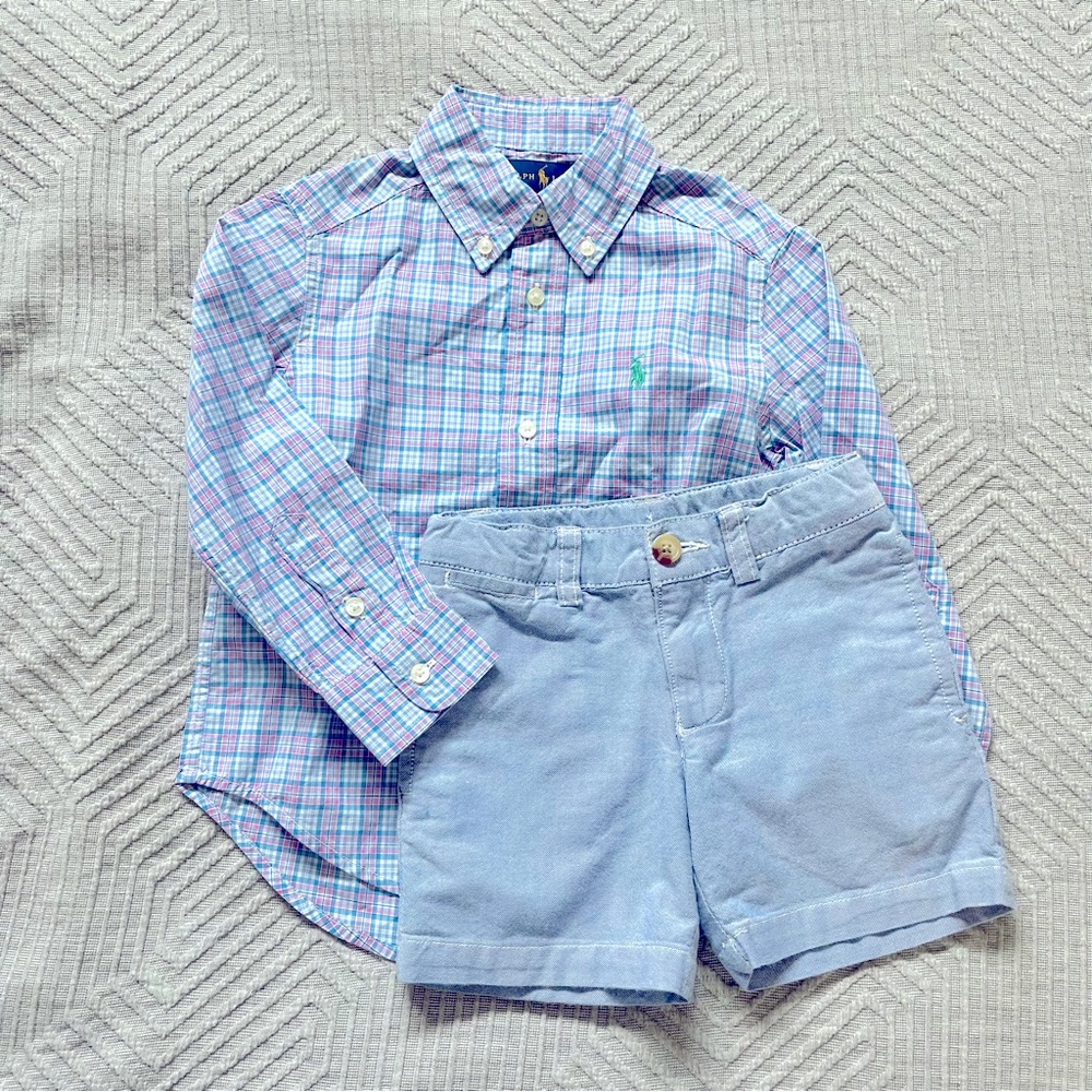 2T Ralph Lauren Boys Shirt and Shorts